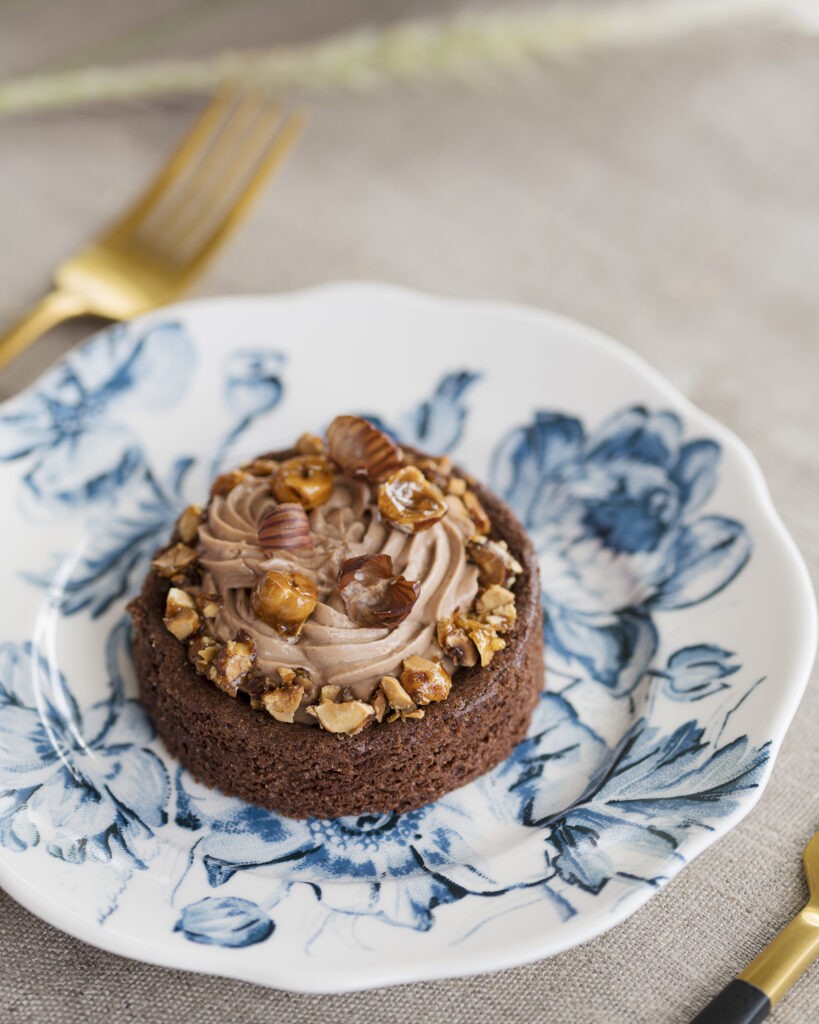 Villa Chef St Barth - Private Chef : cocoa shortbread with milk chocolate ganache and hazelnut praline